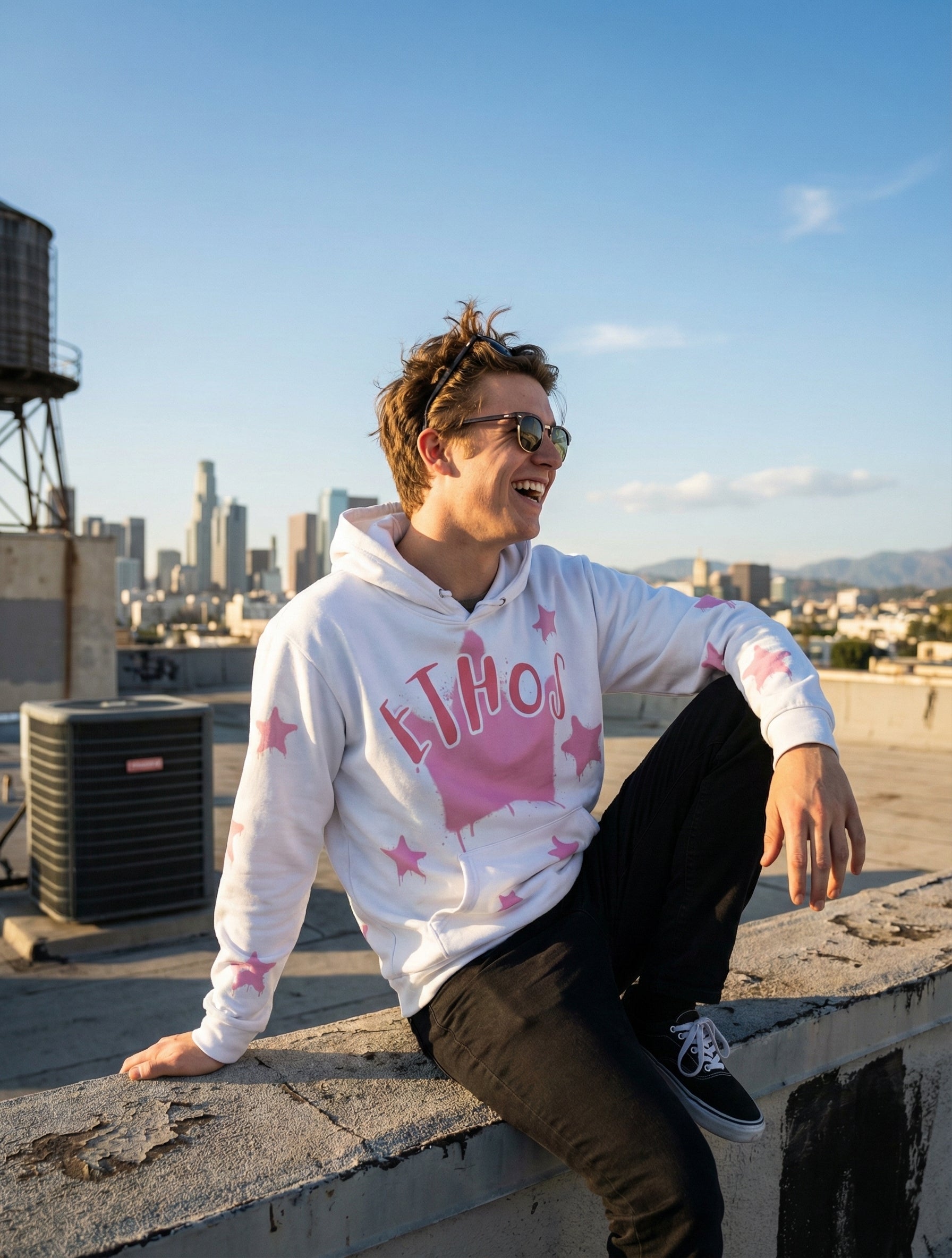 Ethos Star- Nudge (Unisex cotton hoodie)